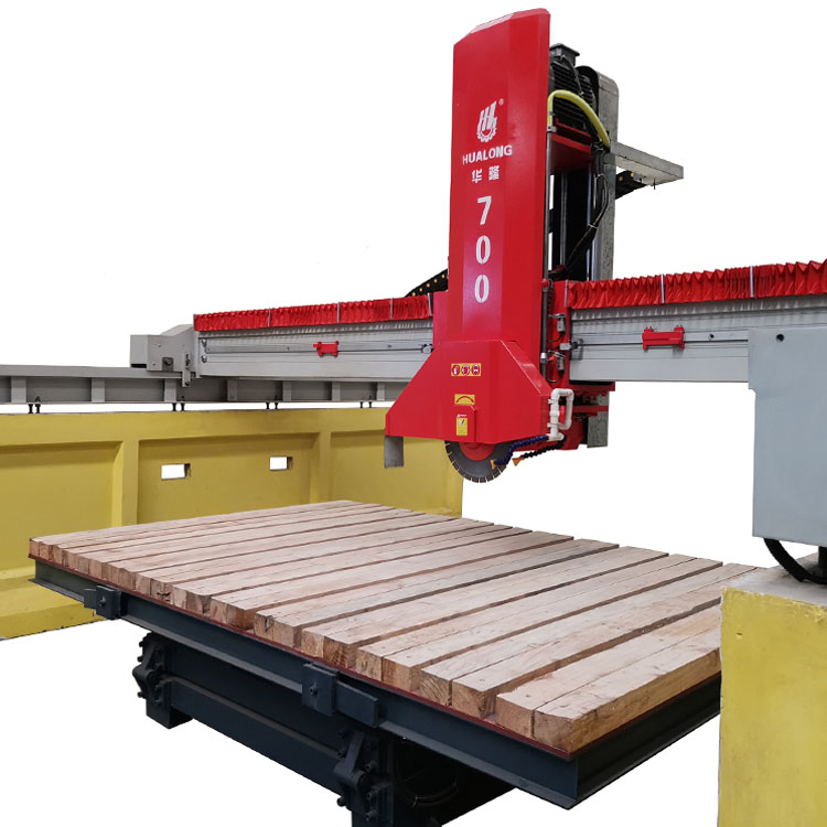 Hualong Stone Machinery HLSQ-700 Çimento Bazlı Lazer Hizalama Köprü Testere Taş Kesme Makinesi