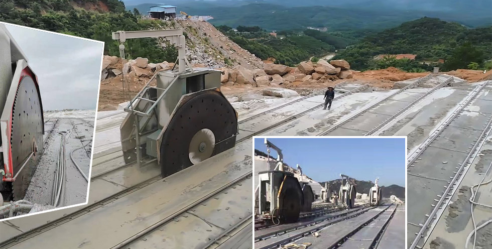 HUALONG taş makine tesisi 2QYKT serisi taş ocağı madenciliği için yüksek verimli doğal Mermer Granit Taş Kesme Makinesi