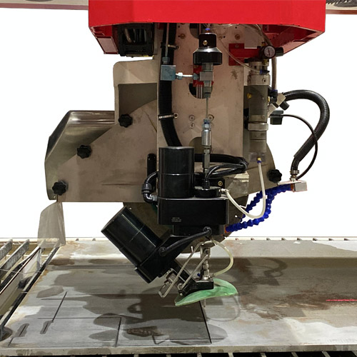 HUALONG Yüksek Verimli Kesim ve Jet 5 Eksenli CNC SawJet Köprü Testere ve Su Jeti ile Taş Kesme Makinesi HKNC-650J 