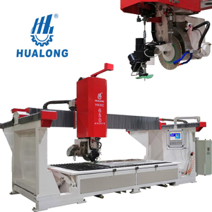 HUALONG HKNC-650J köprü testere ve su jeti ile yüksek verimli kesim ve jet 5 Eksen CNC SawJet taş kesme makinesi