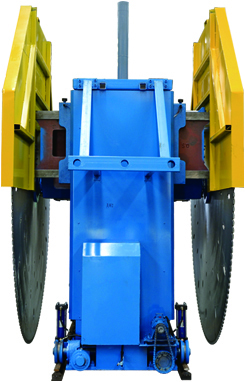 Granit ve Mermer için Hualong 2QYKT serisi Yüksek Verimli Çift Bıçaklı Doğal Taş Ocağı Makinesi