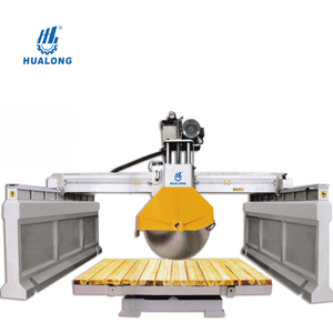 Orta boy granit / mermer blok için Hualong taş Makineleri HLSM-1200 Köprü Taş Kesme Makinesi
