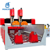 HUALONG Çift Kafalı 4 Eksenli Cnc Taş Router Makinesi, Mermer Granit için Dikey Bıçaklı HLSD-1830-3D