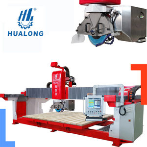 HUALONG taş makineleri HKNC-500 freze ile çok amaçlı otomatik köprü testere granit mermer CNC Taş Kesme Makinesi
