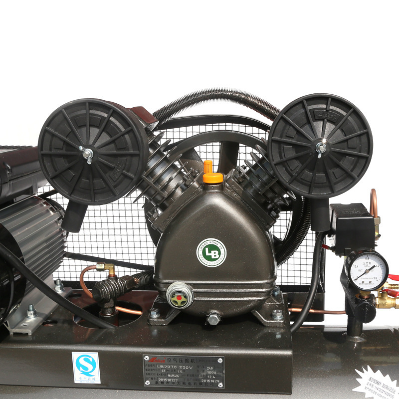 Taşınabilir 170L 380V 7.5hp (5.5 KW) V-Twin Kayış Tahrikli Hava Soğutmalı Pistonlu Kompresör Hava kompresörleri
