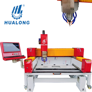Hualong Stone Machinery Yüksek Verimli Cnc Granit Mermer Döşeme Tezgah Üstü Lavabo Deliği Cut Out Router Kesme Kesme Makinesi HLNC-1308