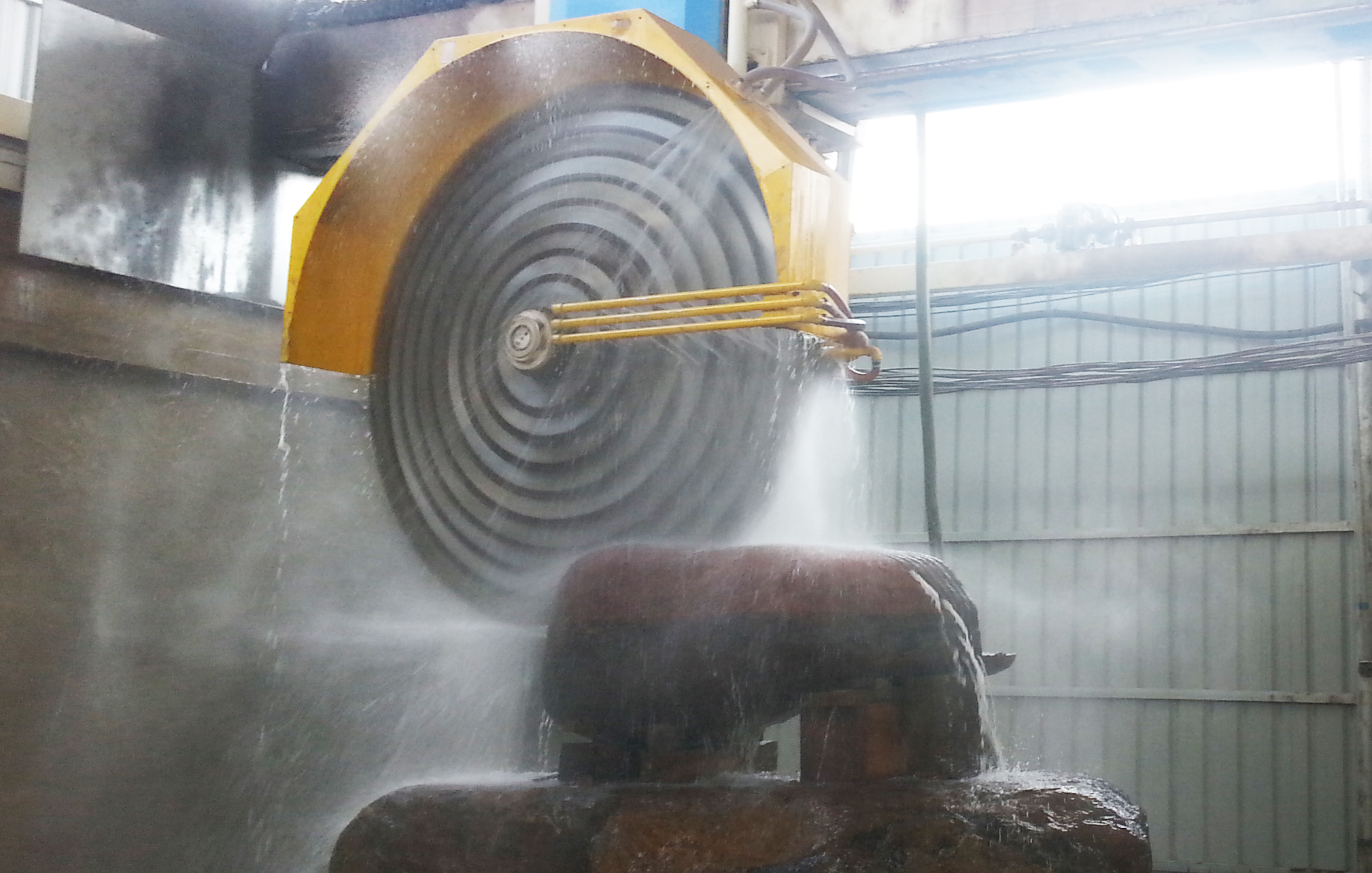 HUALONG Machinery Granit Blok Çok Bıçaklı Kesici Mermer Taş Satılık Kesme Makinası HLQH-2500